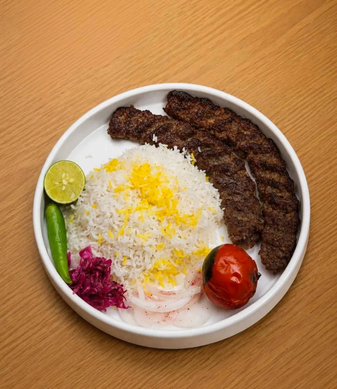 چلو کباب کوبیده
